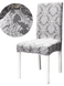 Фото №1 з 5 товару Набір жакардових чохлів на стільці без спідниці Turkey №18 Сірий 6 шт