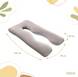 Фото №4 з 10 товару Мультифункціональна подушка для вагітних Ideia Comfortable U-Shaped Сірий + Білий