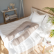 Фото №3 з 10 товару Мультифункціональна подушка для вагітних Ideia Comfortable U-Shaped Сірий + Білий