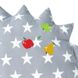 Фото №2 з 3 товару Декоративна подушка-іграшка Papaella Їжачок Сірий + Рожевий