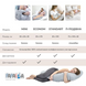 Фото №9 из 10 товара Мультифункциональная подушка для беременных Ideia Comfortable U-Shaped Серый + Белый