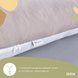 Фото №7 з 10 товару Мультифункціональна подушка для вагітних Ideia Comfortable U-Shaped Сірий + Білий