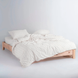 Фото №1 з 5 товару Постільна білизна Limasso Stonewashed Варена Бавовна Point Snow White хм40693-1
