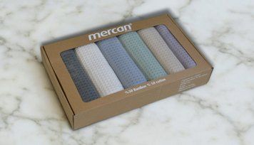 Фото Набір з 6-х вафельних рушників Mercan Organic 100% Бавовна 30253