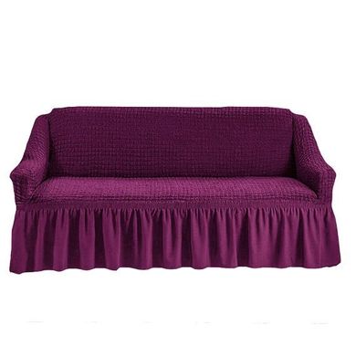Фото Универсальный чехол для 2-х-3-х местного дивана с юбкой Turkey № 8 Фиолетовый