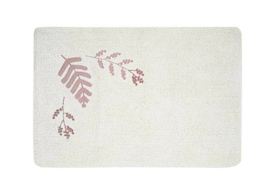 Фото Набір прямокутних килимків у ванну Irya 100% Бавовна Finola Gul Kurusu Рожевий