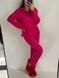 Фото №4 из 9 товара Женская муслиновая пижама Брюки + Рубашка Малиновая