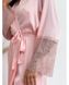 Фото №6 з 7 товару Жіночий Шовковий довгий халат Peal Персиковий