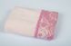 Фото №3 из 3 товара Махровое полотенце с кружевом Romeo Soft 100% Хлопок 500г Crochet Розовое
