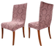Фото №1 з 3 товару Натяжний жакардовий чохол на стілець без спідниці Turkey №6 Рожевий