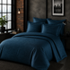 Фото №1 з 4 товару Комплект постільної білизни Сатин Stripe Satin Cotton Shine Синій