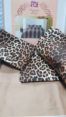 Фото Комплект постельного белья TAC 100% Хлопок Сатин Leopard Кофейный