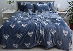 Фото Теплое велюровое постельное белье TAG Велсофт Painted Heart ALM1902