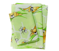Фото Комплект постельного белья в кроватку Viluta Ранфорс №7823 Зеленый