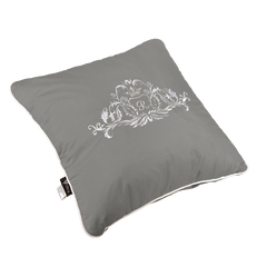 Фото Декоративна подушка з вишивкою Ideia Modern Сіра Модерн