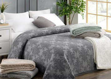 Фото Махрове Покривало 100% Бавовна Moss Zeren Light Dark Grey 220х240 34311