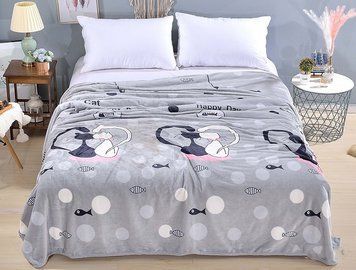 Фото Плед Wellsoft флісовий ТМ TAG Romantic Cats ALM1908 PledVL-116