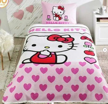 Фото Комплект постільної білизни з піке TAC Disney Hello Kitty Love p-60304714