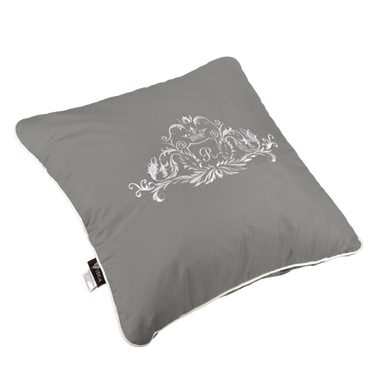 Фото Декоративная подушка с вышивкой Ideia Modern Серая Модерн