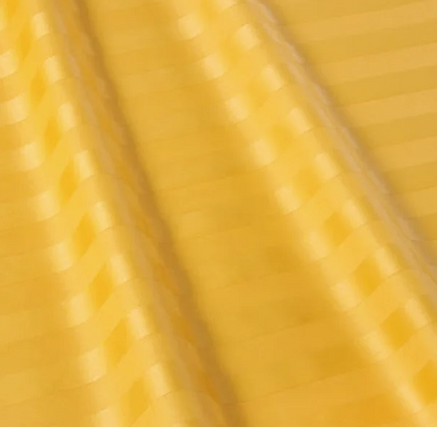 Фото Комплект постільної білизни ТМ Tag Satin Stripe 100% Бавовна Жовтий ST-1040