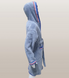 Фото №2 из 4 товара Детский махровый халат c капюшоном Welsoft Zeron Светло-серый