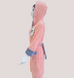 Фото №2 из 9 товара Женский длинный махровый халат на молнии Welsoft Zeron Нежно-персиковый