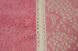 Фото №2 из 3 товара Махровое полотенце с кружевом Romeo Soft 100% Хлопок 500г Crochet Ярко-розовое