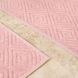Фото №2 з 2 товару Набір килимків у ванну Karaca Home Kelly Esta Pudra Рожевий