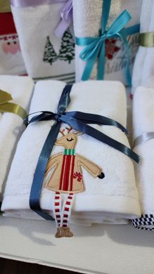 Фото Новогодний подарочный набор полотенец Kayra 2 шт