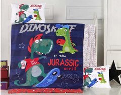 Фото Постільна білизна Patik Dino Динозавр в дитяче ліжечко Ранфорс 100% Бавовнаа