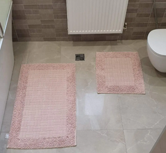 Фото Набір килимків у ванну 100% Бавовна Mosso Рожева Пудра