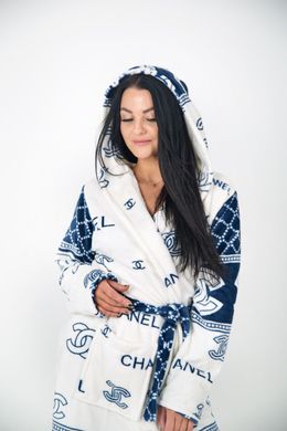 Фото Довгий жіночий теплий халат з каптуром Welsoft 5005