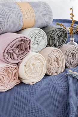 Фото Вафельная простынь покрывало  Saheser Cotton Pique 100% Хлопок