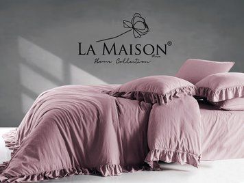 Фото Комплект постільної білизни La Maison Stonewashed Weens Blush Варена Бавовна 41151