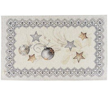 Фото Скатерть новогодняя гобеленовая Прованс Silver Star