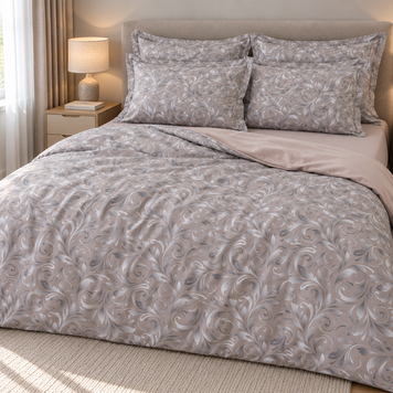 Фото Постільна білизна Turkish Cotton 100% Бавовна Coffee Monogram PrimaTeks PT-R02 PT(1,5-sp)-R02