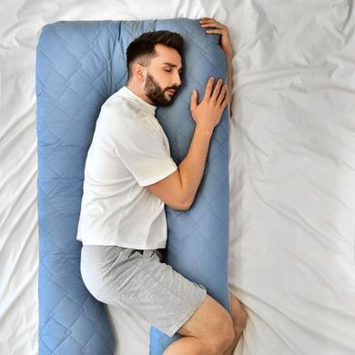 Фото Стьобана наволочка на подушку для вагітних Ideia Comfortable U-Shaped Сірий-джинс 8-30029*001
