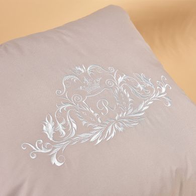 Фото Декоративная подушка с вышивкой Ideia Modern Светло-серая