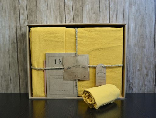 Фото Комплект постельного белья Limasso Stonewashed Вареный Хлопок Lemonade
