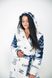 Фото №10 з 11 товару Довгий жіночий теплий халат з каптуром Welsoft 5005