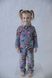 Фото №1 из 3 товара Детская махровая пижама Welsoft Серо Синяя 9013