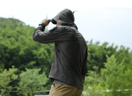 Фото Тактическая ветрозащитная куртка Emerson Blue Label Fog Windproof Softshell Серый