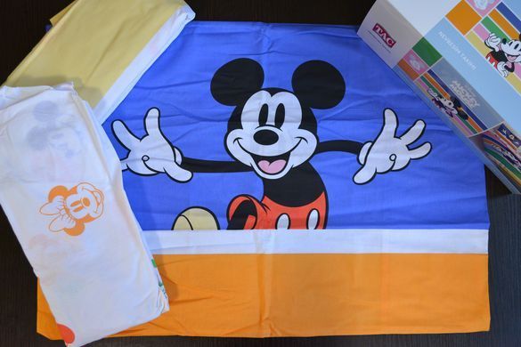Фото Постільна білизна TAC Disney Mickey Mouse Rainbow Ranforce Ранфорс 100% Бавовна 31856