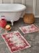 Фото №3 з 3 товару Набір килимків у ванну Sarah Anderson - Lery Kirmizi Червоний