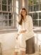 Фото №2 из 5 товара Женская пижама Penelope Cool White Ekru Брюки + Кофта Молочная