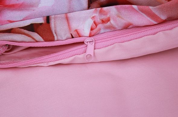 Фото Комплект постільної білизни ТМ TAG Сатин Premium Рожеві Півонії PT-003
