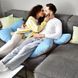 Фото №6 з 6 товару Стьобана наволочка на подушку для вагітних Ideia Comfortable U-Shaped Сірий-джинс 8-30029*001