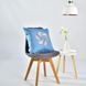 Фото №2 з 5 товару Декоративна подушка з вишивкою Ideia Rain Simplicity Блакитна
