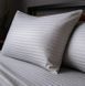 Фото №2 из 3 товара Сатиновая наволочка на подушку Сатин Страйп Boston Soft Grey Stripe Серая