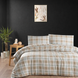 Фото №1 з 2 товару Тепла байкова постільна білизна Фланель Cotton Collection Flanel Beige Check